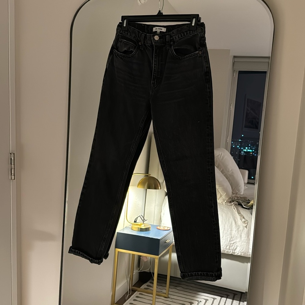 Redone Black Charcoal Jeans Size 26